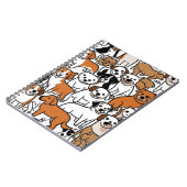 Schattige Cartoon Dog Pattern Notitieboek (Linkerzijde)