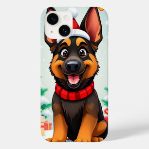 Schattige cartoon Duitse Herdershond Case-Mate iPhone 14 Hoesje