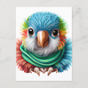 Schattige Cartoon Fluffy Happy Baby Briefkaart