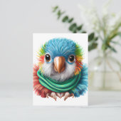 Schattige Cartoon Fluffy Happy Baby Briefkaart (Staand voorkant)