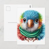 Schattige Cartoon Fluffy Happy Baby Briefkaart (Voorkant / Achterkant)