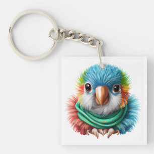 Schattige Cartoon Fluffy Happy Baby Sleutelhanger