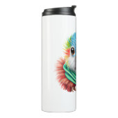 Schattige Cartoon Fluffy Happy Baby Thermosbeker (Gedraaid links)