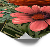 Schattige Cartoon Fox Poster (Hoek)