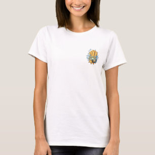 Schattige Cartoon Frites Snorkelen Onderwater T-shirt