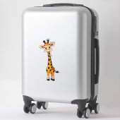 Schattige Cartoon Giraf Sticker (Koffer)