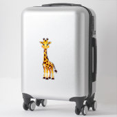 Schattige Cartoon Giraf Sticker (Koffer)