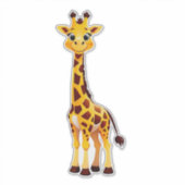 Schattige Cartoon Giraf Sticker (Voorkant)