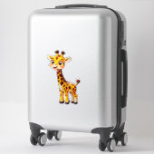 Schattige Cartoon Giraf Sticker (Koffer)