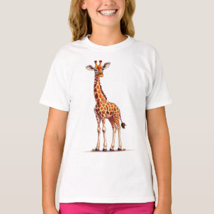 🦒 Schattige Cartoon Giraffe Kinderen Dieren Cadea T-shirt