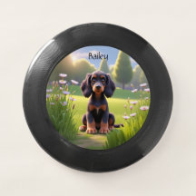 Schattige Cartoon Gordon Setter Puppy