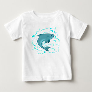 Schattige Cartoon Haai Pret Ocean Dier