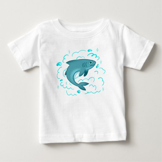 Schattige Cartoon Haai | Pret Ocean Dier (Voorkant)