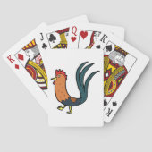 Schattige Cartoon Haan Pokerkaarten (Achterkant)