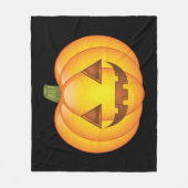 Schattige Cartoon Halloween Jack O’Lantern Pompoen Fleece Deken (Voorkant)