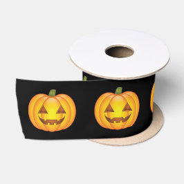 Schattige Cartoon Halloween Jack O’Lantern Pompoen Satijnen Lint