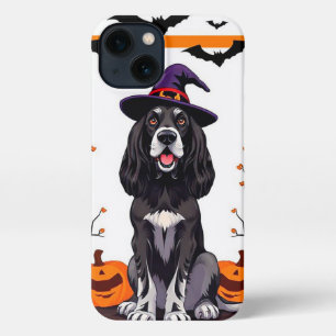 🐾 Schattige Cartoon Heks Pup Fantasievolle Hallow iPhone 13 Hoesje