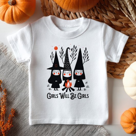 Schattige Cartoon Heksen Meisjes Willen Meisjes Zi