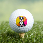 Schattige Cartoon Hond Golfballen (Insitu Shirt)