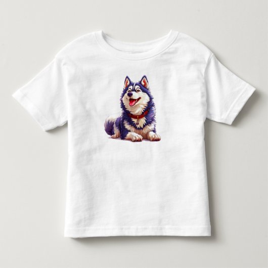 Schattige Cartoon Hond Kinder Shirts (Voorkant)
