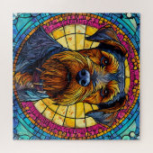 Schattige cartoon hond legpuzzel (Horizontaal)