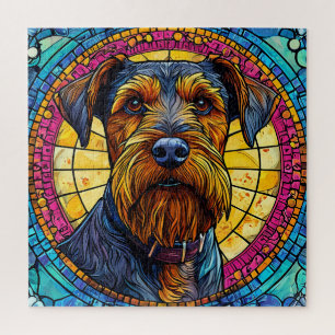 Schattige cartoon hond legpuzzel