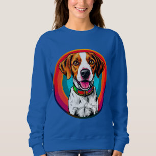 Schattige Cartoon Hond met Halsband Trui