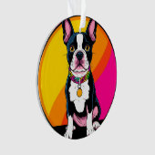 Schattige Cartoon Hond Ornament (voorkant)