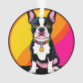 Schattige Cartoon Hond Ornament (achterkant)