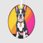 Schattige Cartoon Hond Ornament (voorkant)