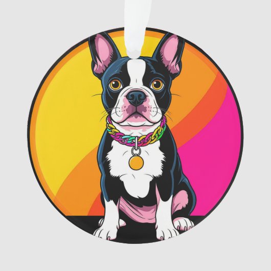 Schattige Cartoon Hond Ornament (voorkant)
