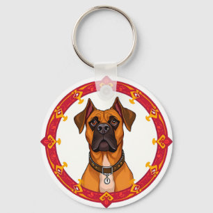 Schattige Cartoon Hond Sleutelhanger