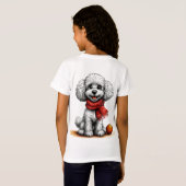 Schattige Cartoon Hond T-shirt (Achterkant volledig)