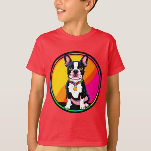 Schattige Cartoon Hond T-shirt (Voorkant)