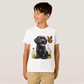 Schattige Cartoon Hond T-shirt (Voorkant volledig)