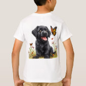 Schattige Cartoon Hond T-shirt (Achterkant)