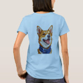 Schattige Cartoon Hond T-shirt (Achterkant)