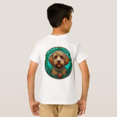 Schattige Cartoon Hond T-shirt (Achterkant volledig)