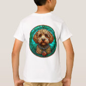 Schattige Cartoon Hond T-shirt (Achterkant)