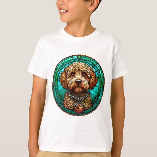 Schattige Cartoon Hond T-shirt (Voorkant)