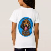 Schattige Cartoon Hond T-shirt (Achterkant)