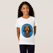 Schattige Cartoon Hond T-shirt (Voorkant volledig)