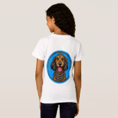 Schattige Cartoon Hond T-shirt (Achterkant volledig)