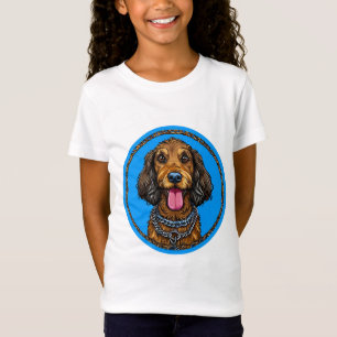 Schattige Cartoon Hond T-shirt