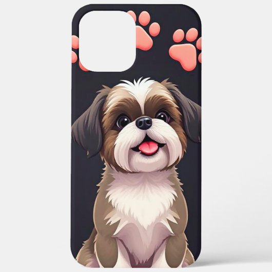 🐾🎨 Schattige Cartoon Hond Whimsical Moderne Char Case-Mate iPhone Case (Achterkant)