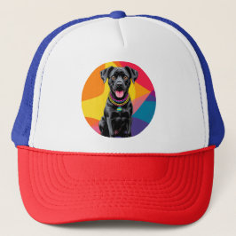 Schattige Cartoon Honden Illustratie Trucker Pet