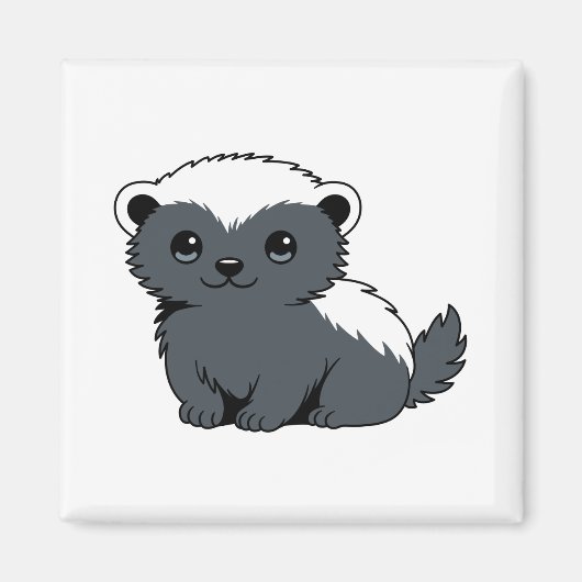Schattige Cartoon Honingdas Magneet (Voorkant)