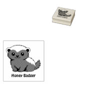 Schattige Cartoon-honingdas Rubberstempel (Gestempeld)