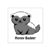Schattige Cartoon-honingdas Rubberstempel (Afrduk)