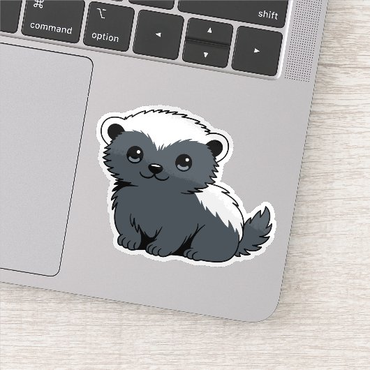 Schattige Cartoon Honingdas Sticker (Detail)